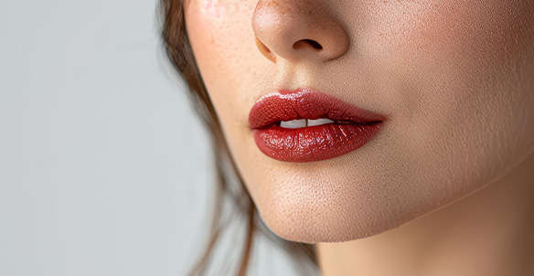 close-up view of two different eyes highlighting eyelash length and eye color changes showcasing beauty enhancement techniques with seven captivating features